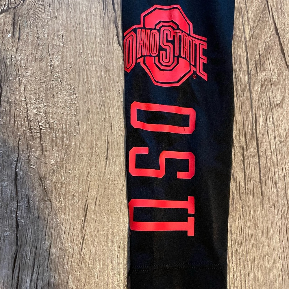 vs pink xs ohio state OSU full length leggings